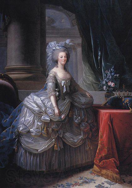 elisabeth vigee-lebrun Marie Antoinette of Austria, Queen of France Norge oil painting art